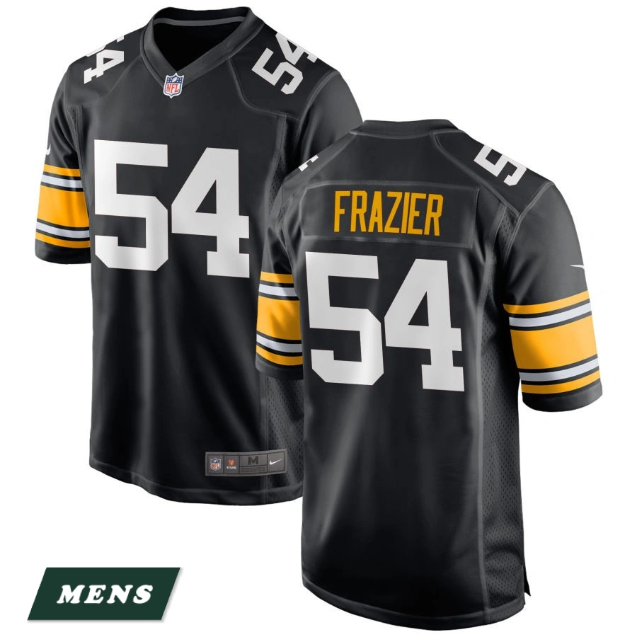 Men's Pittsburgh Steelers Black Alternate #54 Zach Frazier Game Jersey Men's Pittsburgh Steelers Black Alternate #54 Zach Frazier Game Jersey