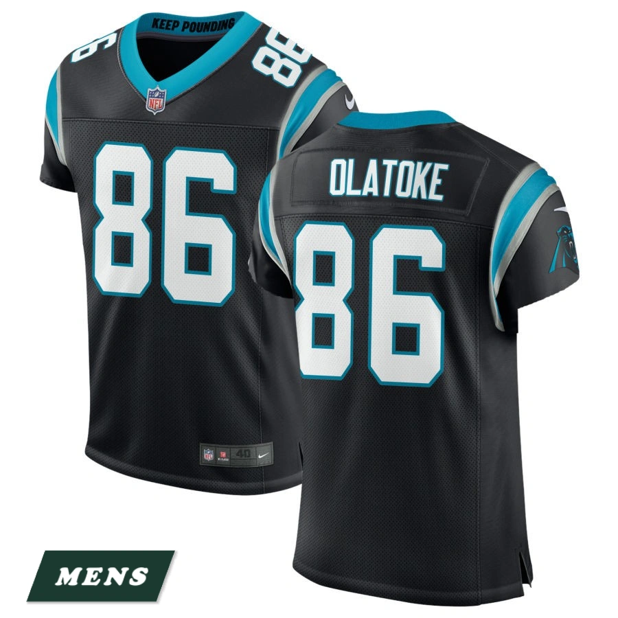 Men's Carolina Panthers Black Classic #86 Praise Olatoke Elite Jersey Men's Carolina Panthers Black Classic #86 Praise Olatoke Elite Jersey