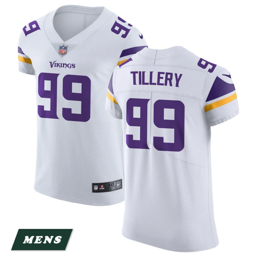 Men's Minnesota Vikings White Vapor Untouchable Elite #99 Jerry Tillery Jersey