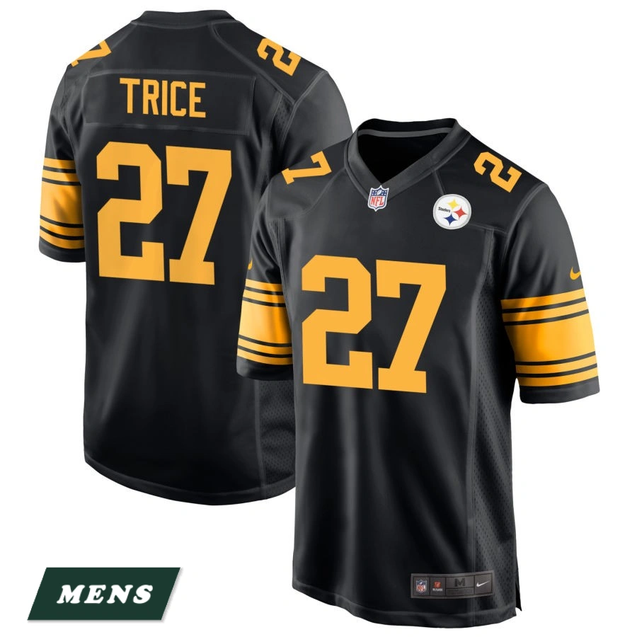 Men's Pittsburgh Steelers Black Alternate #27 Cory Trice Game Jersey Men's Pittsburgh Steelers Black Alternate #27 Cory Trice Game Jersey