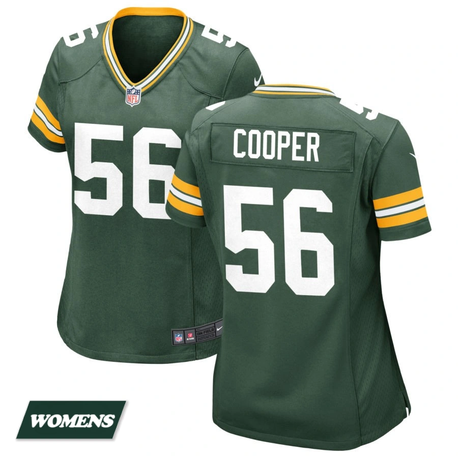 Women's Green Green Bay Packers #56 Edgerrin Cooper Game Jersey Women's Green Green Bay Packers #56 Edgerrin Cooper Game Jersey
