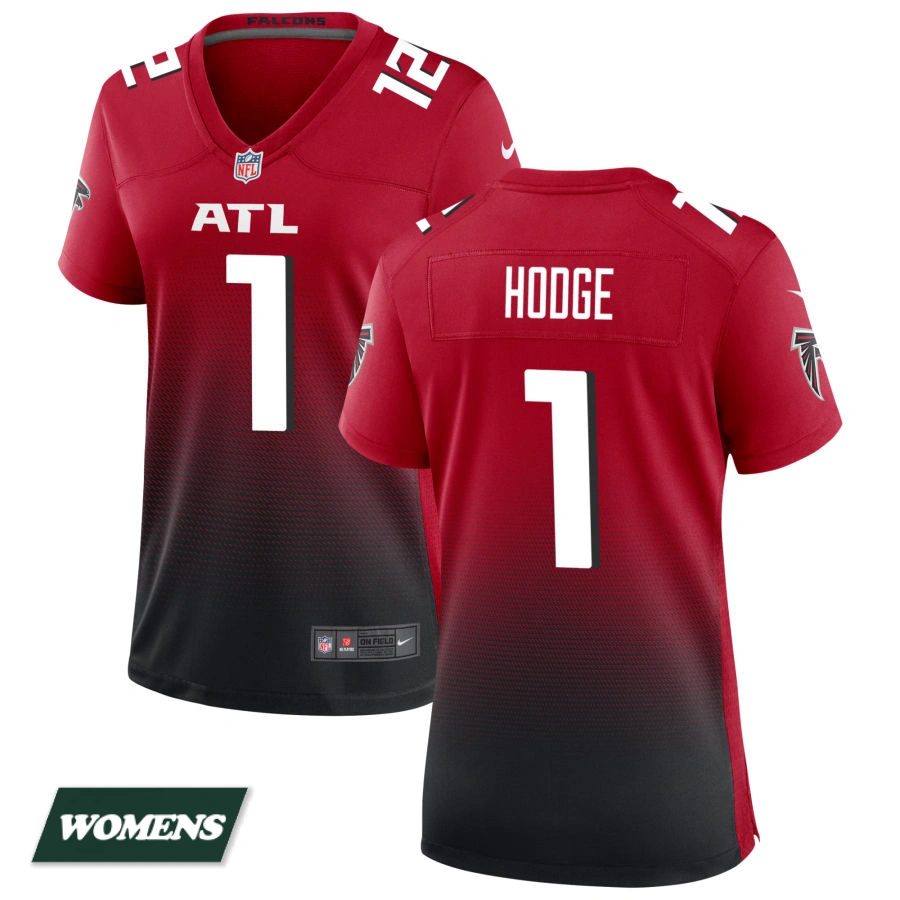 Women's Atlanta Falcons Red Alternate #12 KhaDarel Hodge Game Jersey Women's Atlanta Falcons Red Alternate #12 KhaDarel Hodge Game Jersey