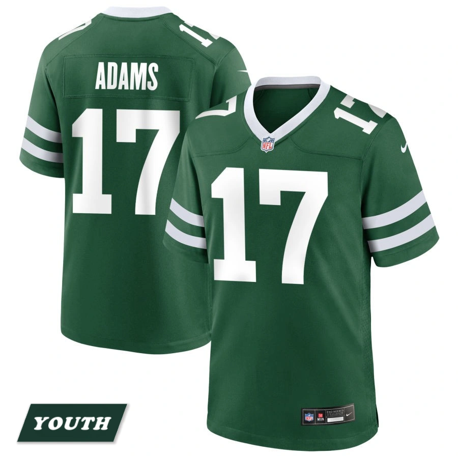 Youth New York Jets Legacy Green #17 Davante Adams Game Jersey Youth New York Jets Legacy Green #17 Davante Adams Game Jersey