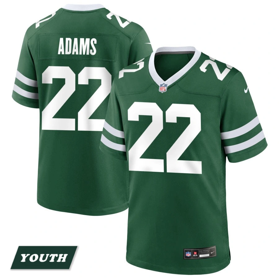 Youth New York Jets Legacy Green #22 Tony Adams Game Jersey Youth New York Jets Legacy Green #22 Tony Adams Game Jersey