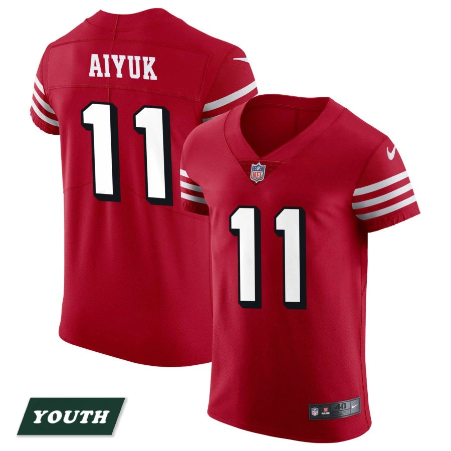 Youth San Francisco 49ers Scarlet Alternate Vapor Elite #11 Brandon Aiyuk Jersey