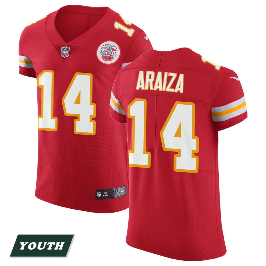 Youth Kansas City Chiefs Red Vapor Untouchable #14 Matt Araiza Elite Jersey Youth Kansas City Chiefs Red Vapor Untouchable #14 Matt Araiza Elite Jersey