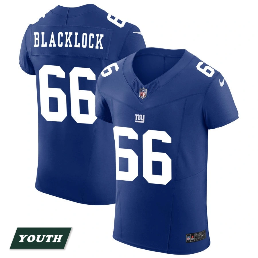 Youth New York Giants Royal Vapor F.U.S.E. Elite #66 Ross Blacklock Jersey Youth New York Giants Royal Vapor F.U.S.E. Elite #66 Ross Blacklock Jersey