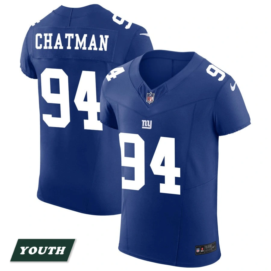 Youth New York Giants Royal Vapor F.U.S.E. Elite #94 Elijah Chatman Jersey Youth New York Giants Royal Vapor F.U.S.E. Elite #94 Elijah Chatman Jersey