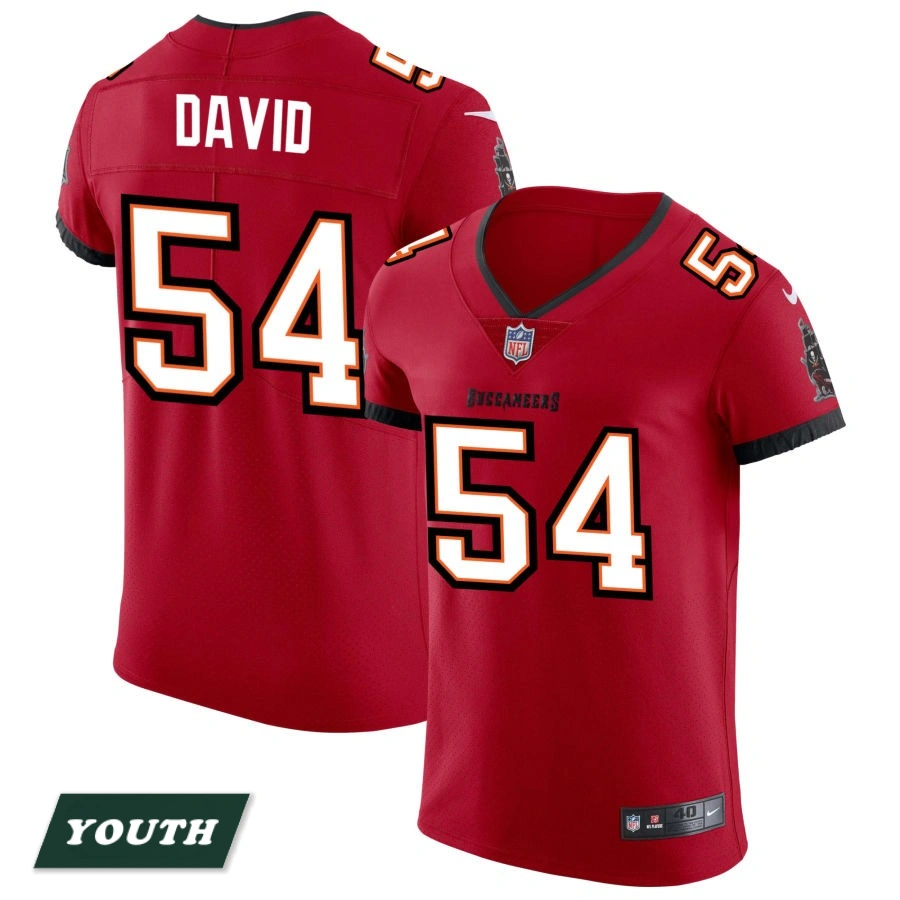 Youth Tampa Bay Buccaneers Red Vapor Elite #54 Lavonte David Jersey