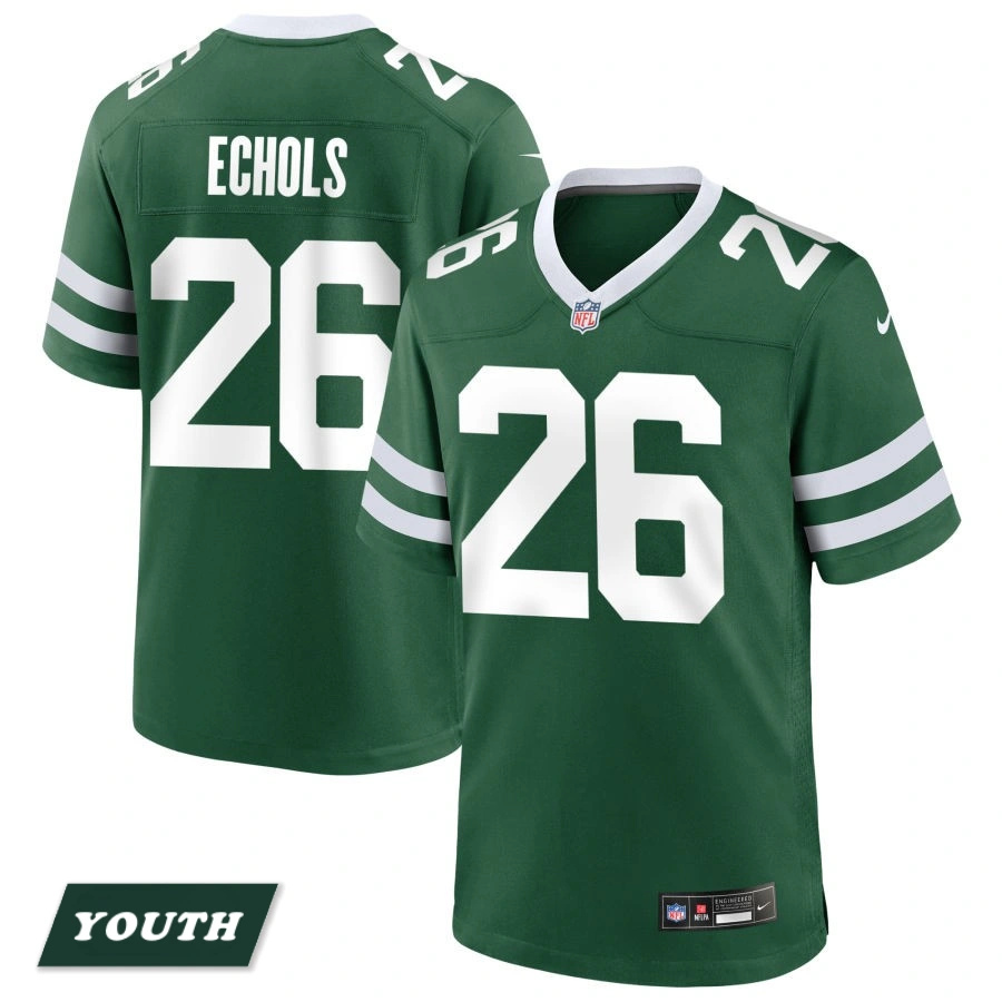 Youth New York Jets Legacy Green #26 Brandin Echols Game Jersey Youth New York Jets Legacy Green #26 Brandin Echols Game Jersey