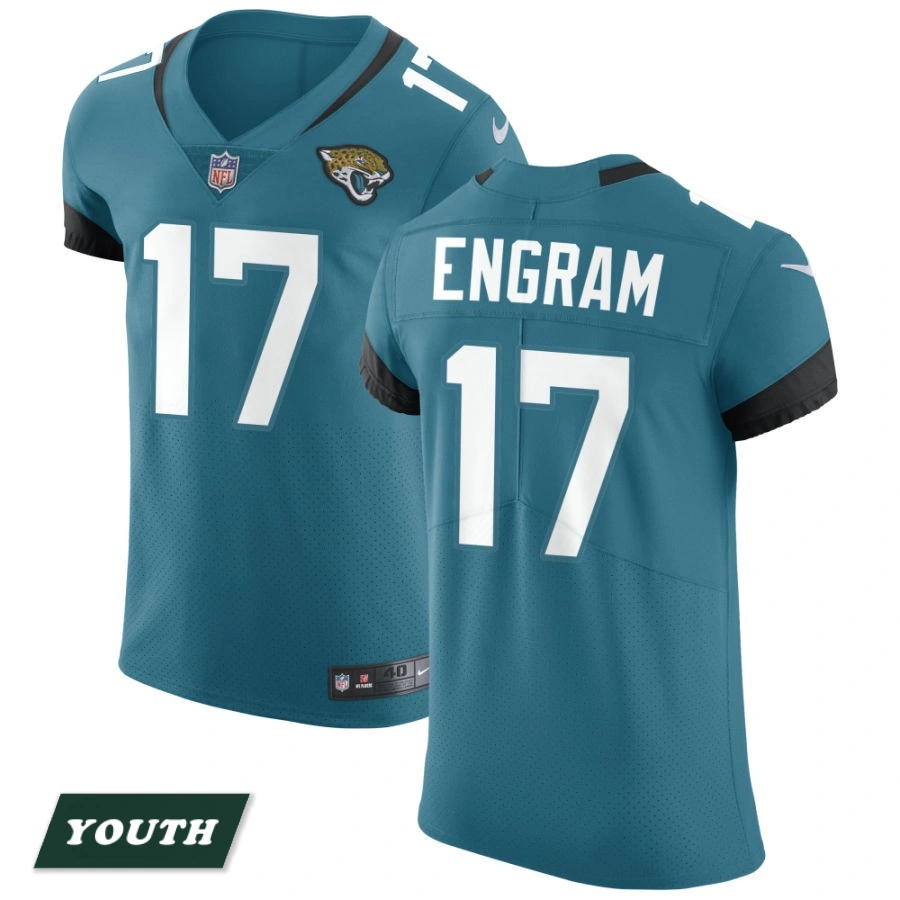 Youth Jacksonville Jaguars Teal Vapor Untouchable Elite #17 Evan Engram Jersey