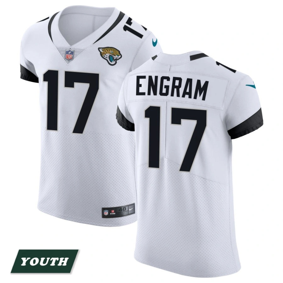 Youth Jacksonville Jaguars White Vapor Untouchable Elite #17 Evan Engram Jersey