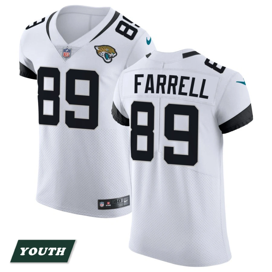 Youth Jacksonville Jaguars White Vapor Untouchable Elite #89 Luke Farrell Jersey Youth Jacksonville Jaguars White Vapor Untouchable Elite #89 Luke Farrell Jersey