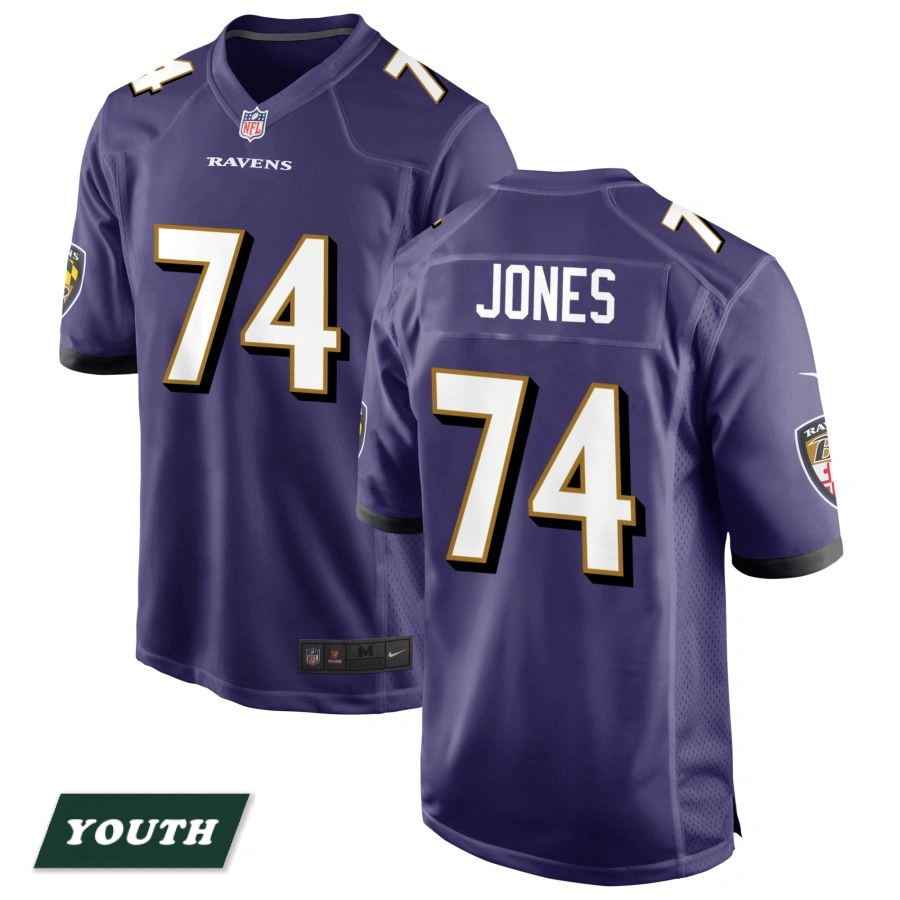 Youth Baltimore Ravens Purple #74 Josh Jones Game Jersey Youth Baltimore Ravens Purple #74 Josh Jones Game Jersey