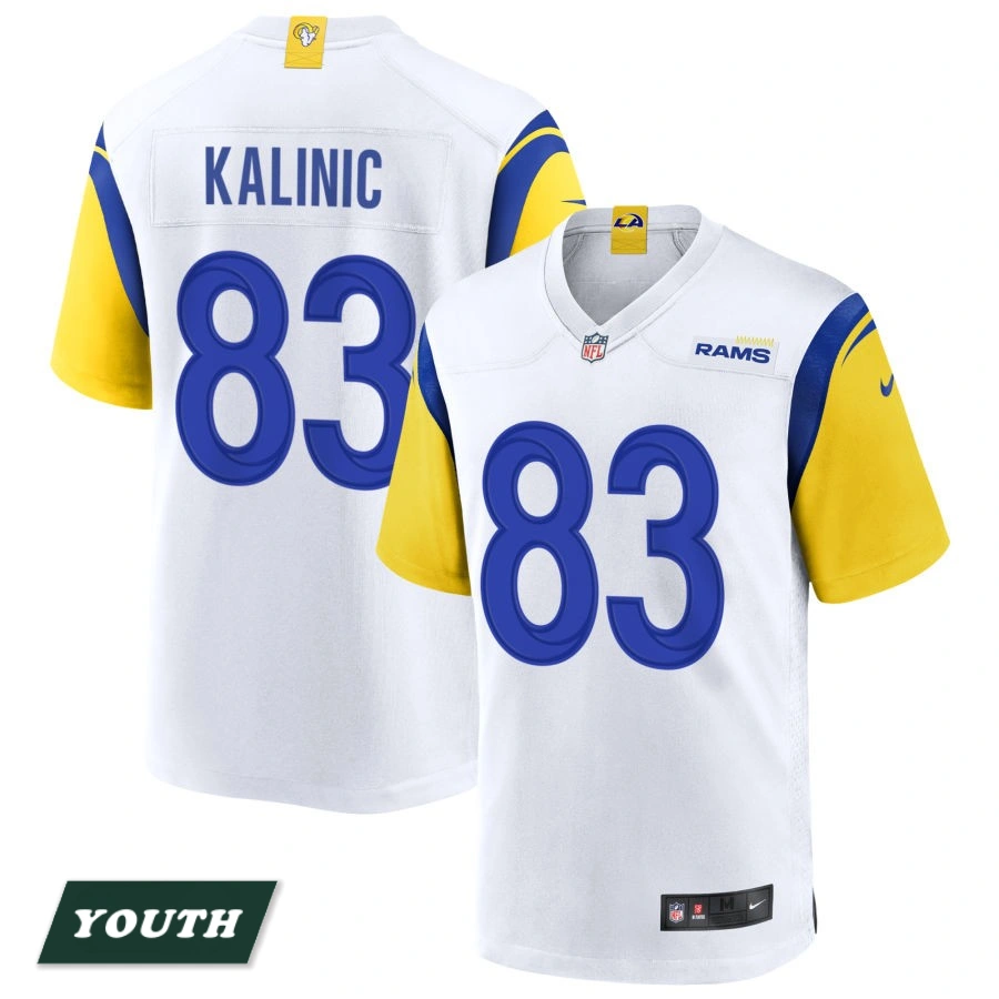 Youth Los Angeles Rams White Alternate #83 Nikola Kalinic Jersey Youth Los Angeles Rams White Alternate #83 Nikola Kalinic Jersey