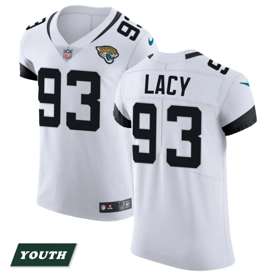 Youth Jacksonville Jaguars White Vapor Untouchable Elite #93 Tyler Lacy Jersey Youth Jacksonville Jaguars White Vapor Untouchable Elite #93 Tyler Lacy Jersey