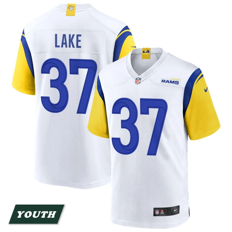 Youth Los Angeles Rams White Alternate #37 Quentin Lake Jersey Youth Los Angeles Rams White Alternate #37 Quentin Lake Jersey