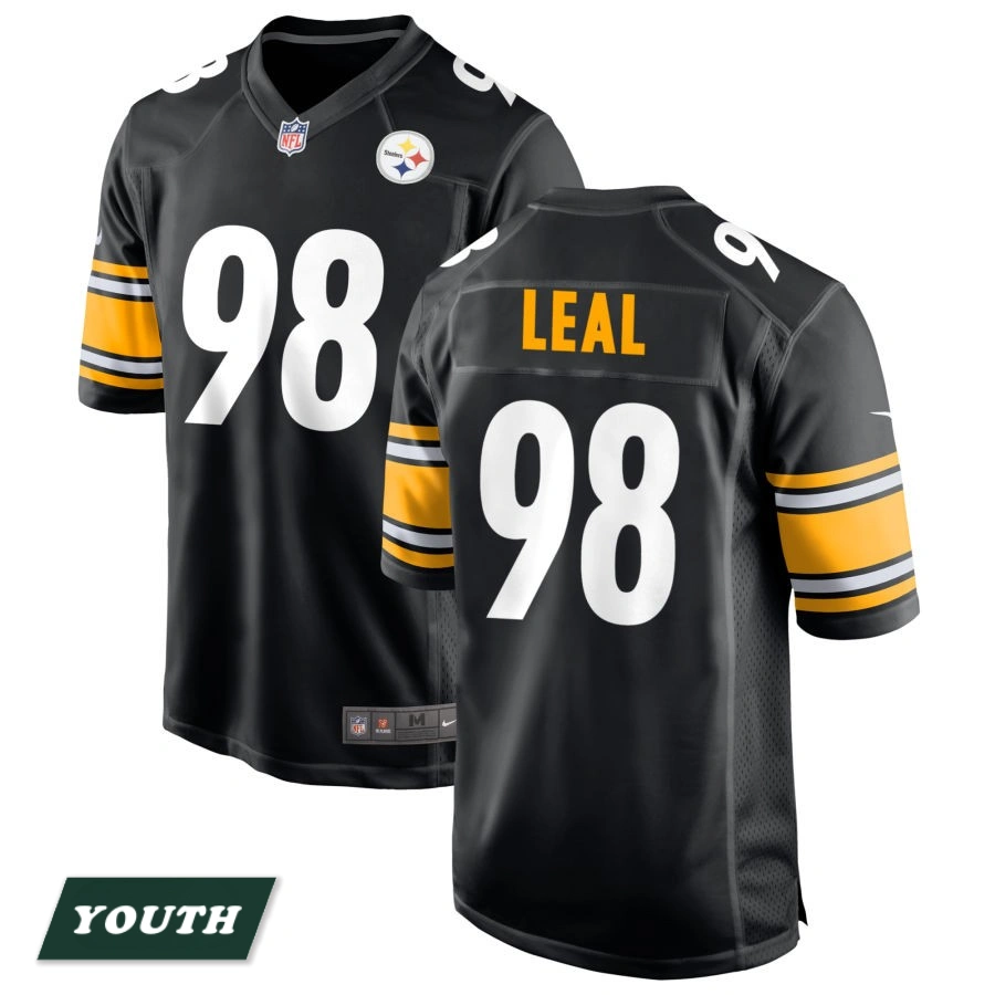 Youth Pittsburgh Steelers Black #98 DeMarvin Leal Game Jersey Youth Pittsburgh Steelers Black #98 DeMarvin Leal Game Jersey