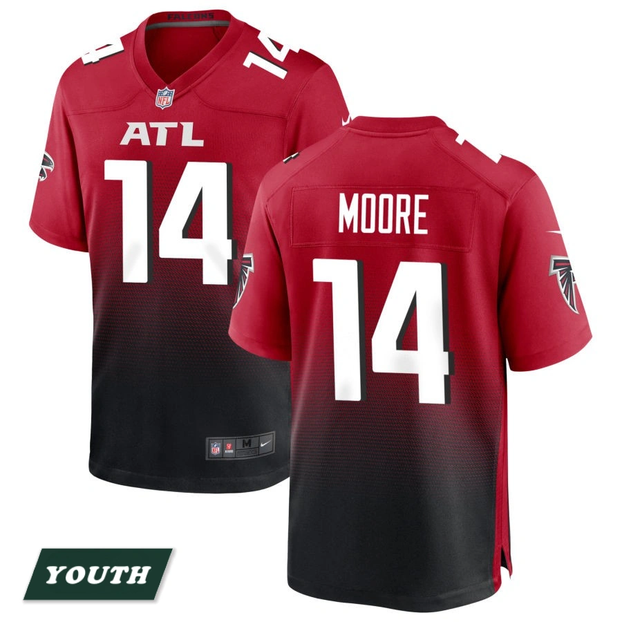 Youth Atlanta Falcons Red Alternate #14 Rondale Moore Game Jersey Youth Atlanta Falcons Red Alternate #14 Rondale Moore Game Jersey