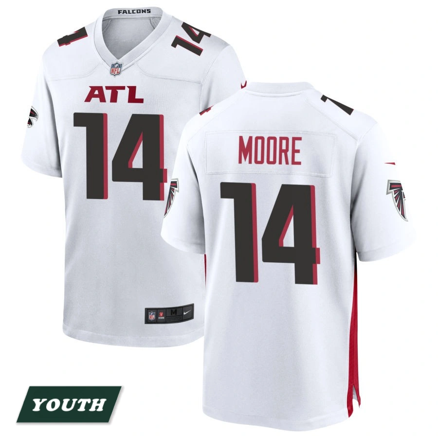 Youth Atlanta Falcons White #14 Rondale Moore Game Jersey Youth Atlanta Falcons White #14 Rondale Moore Game Jersey