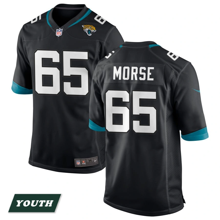 Youth Jacksonville Jaguars Black #65 Mitch Morse Game Jersey