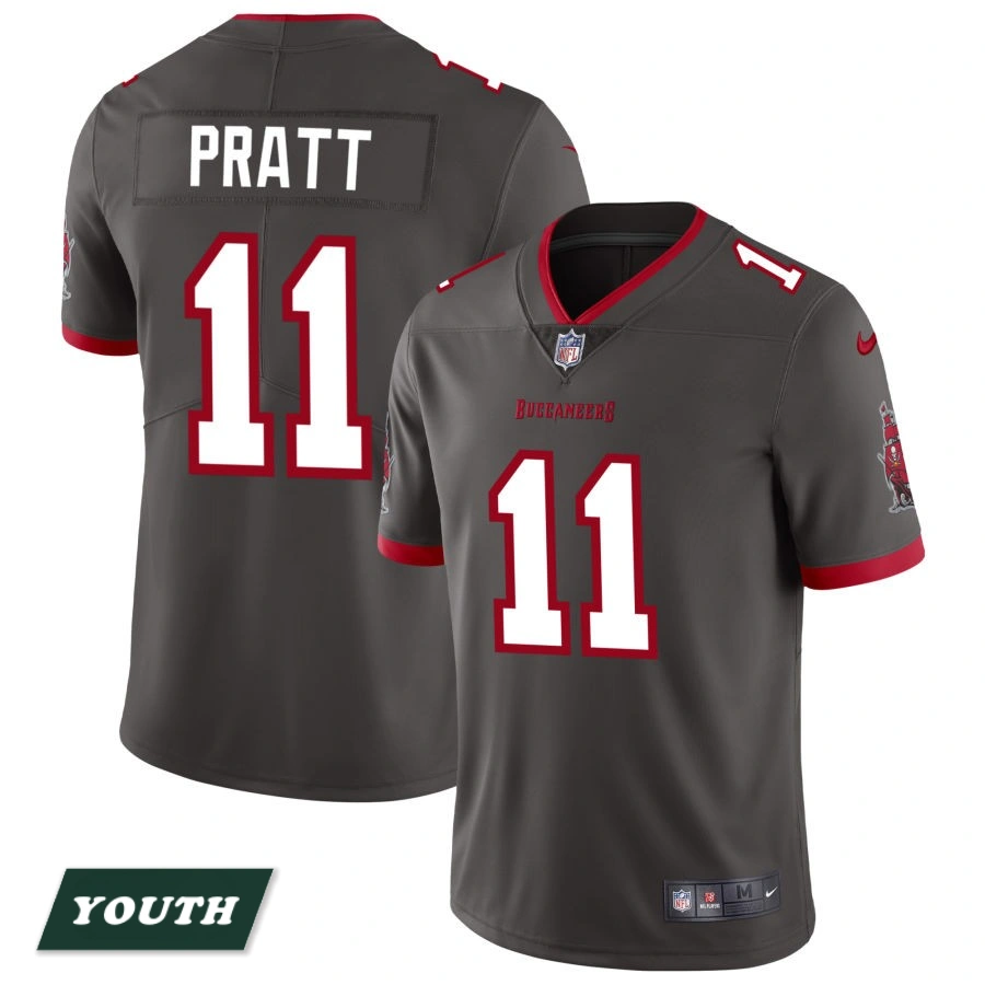 Youth Tampa Bay Buccaneers Pewter Vapor Untouchable Elite #11 Michael Pratt Alternate Jersey