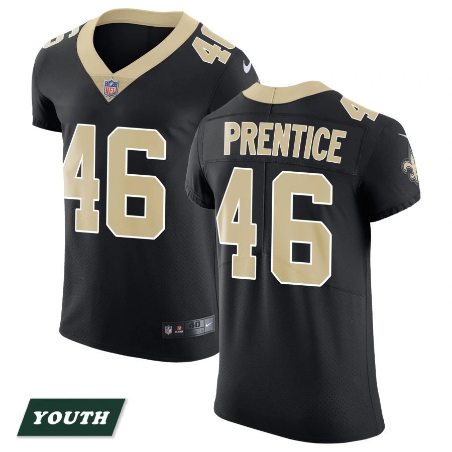 Youth New Orleans Saints Black Vapor Untouchable #46 Adam Prentice Elite Jersey Youth New Orleans Saints Black Vapor Untouchable #46 Adam Prentice Elite Jersey