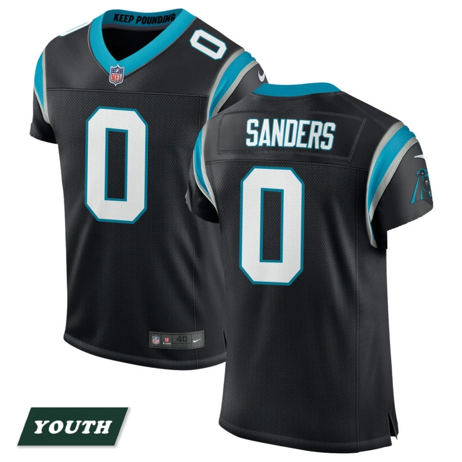Youth Carolina Panthers Black Classic #0 Ja'Tavion Sanders Elite Jersey
