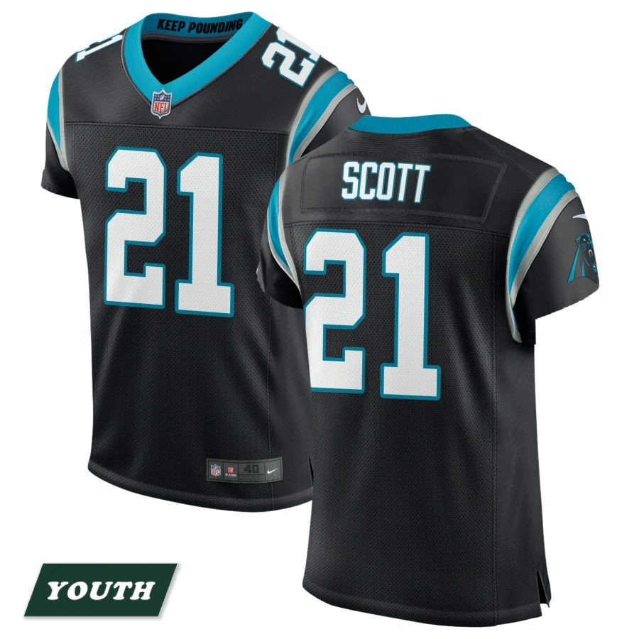 Youth Carolina Panthers Black Classic #21 Nick Scott Elite Jersey