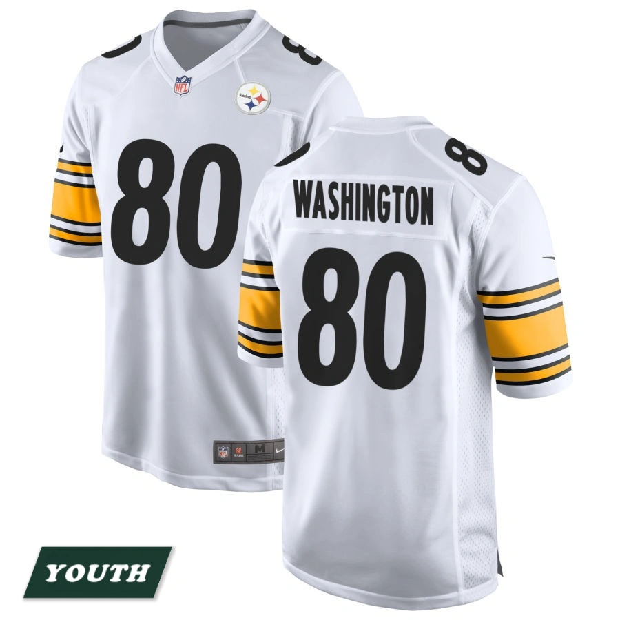 Youth Pittsburgh Steelers White Game #80 Darnell Washington Jersey