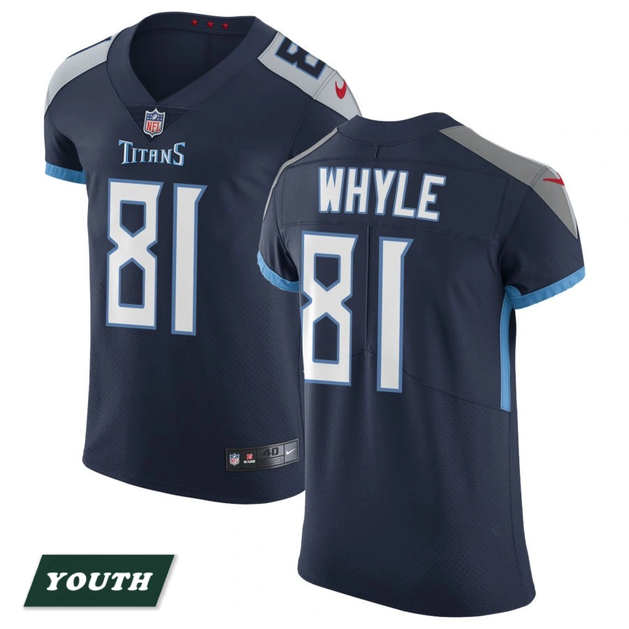 Youth Tennessee Titans Navy Vapor Untouchable #81 Josh Whyle Elite Jersey Youth Tennessee Titans Navy Vapor Untouchable #81 Josh Whyle Elite Jersey