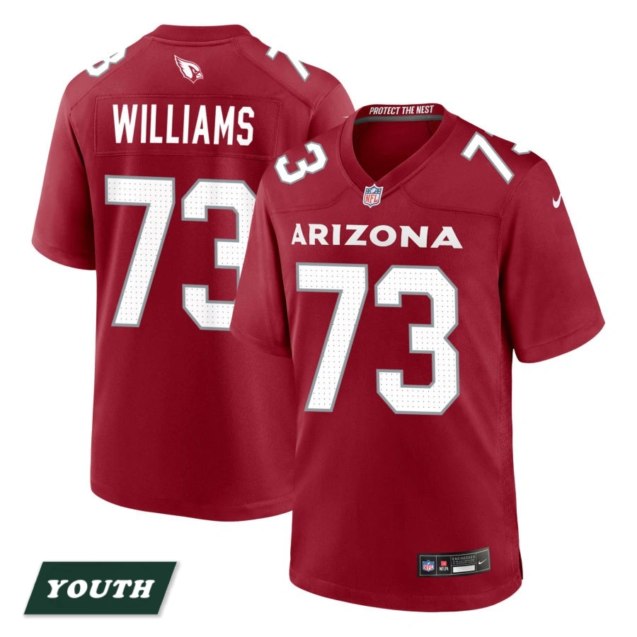 Youth Arizona Cardinals Cardinal #73 Jonah Williams Game Jersey Youth Arizona Cardinals Cardinal #73 Jonah Williams Game Jersey