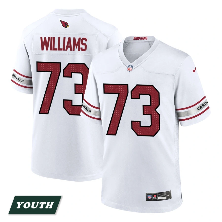 Youth Arizona Cardinals White #73 Jonah Williams Game Jersey Youth Arizona Cardinals White #73 Jonah Williams Game Jersey