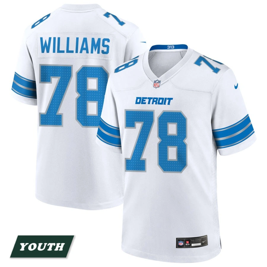 Youth Detroit Lions White #78 Jonah Williams Game Jersey Youth Detroit Lions White #78 Jonah Williams Game Jersey