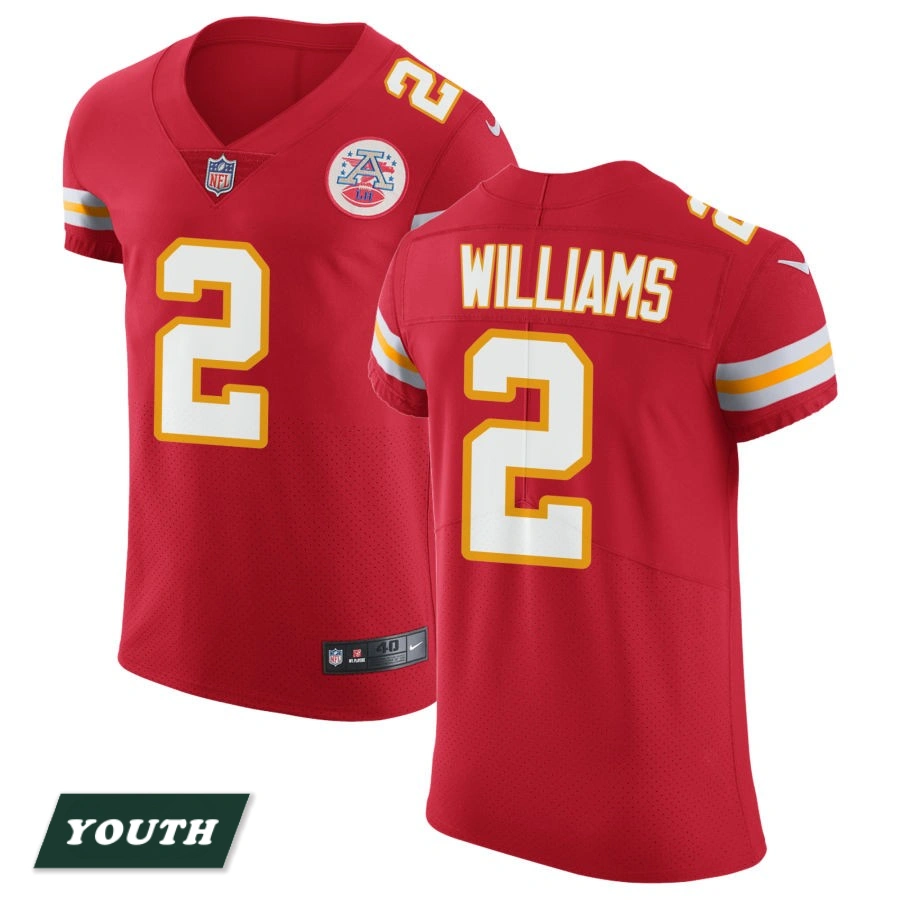 Youth Kansas City Chiefs Red Vapor Untouchable #2 Joshua Williams Elite Jersey