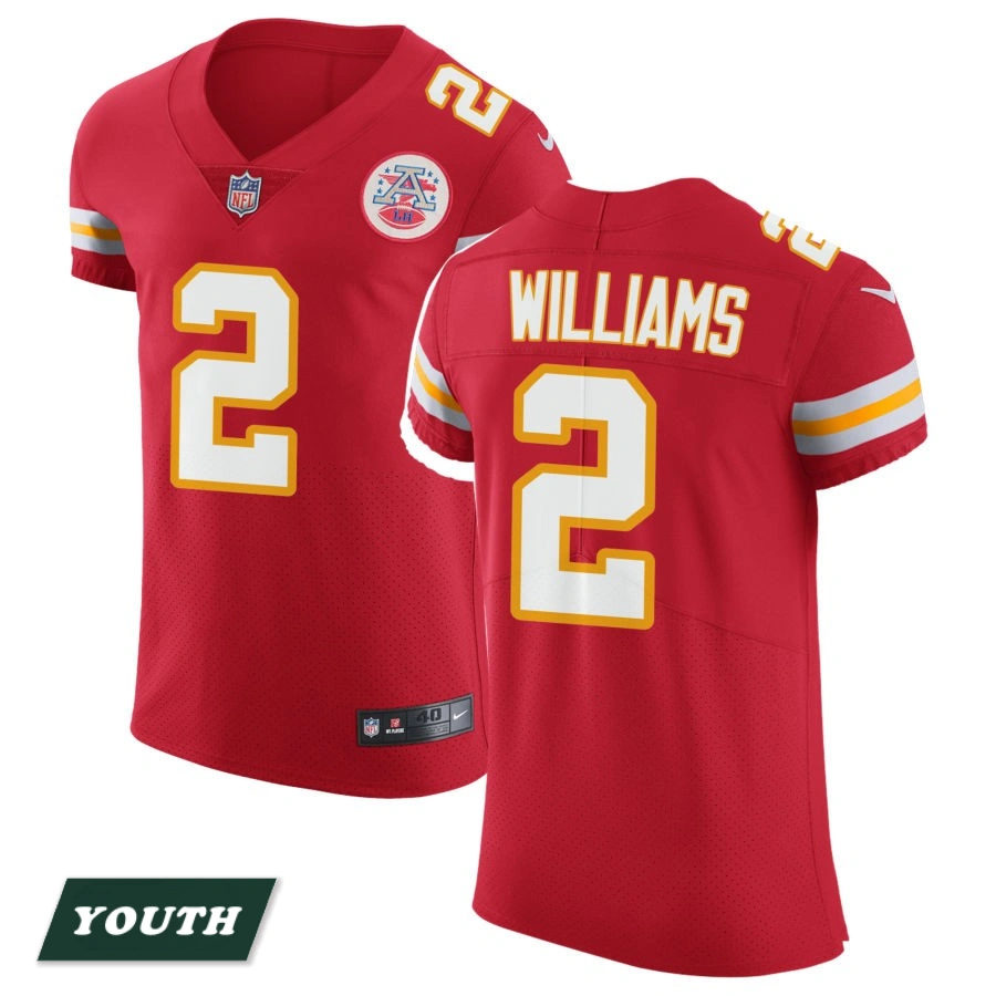 Youth Kansas City Chiefs Red Vapor Untouchable #2 Joshua Williams Elite Jersey