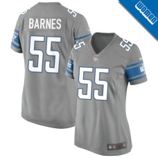 Women's Detroit Lions Gray Alternate #55 Derrick Barnes Game Jersey