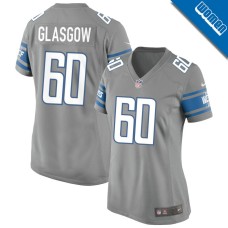 Women's Detroit Lions Gray Alternate #60 Graham Glasgow Game Jersey Women's Detroit Lions Gray Alternate #60 Graham Glasgow Game Jersey