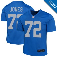Youth Detroit Lions Blue Alternate #72 Jamarco Jones Game Jersey Youth Detroit Lions Blue Alternate #72 Jamarco Jones Game Jersey