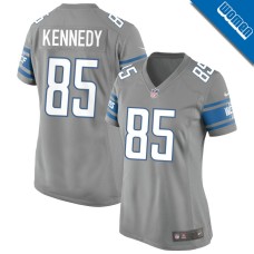 Women's Detroit Lions Gray Alternate #85 Tom Kennedy Game Jersey Women's Detroit Lions Gray Alternate #85 Tom Kennedy Game Jersey