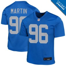 Youth Detroit Lions Blue Alternate #96 Brodric Martin Game Jersey Youth Detroit Lions Blue Alternate #96 Brodric Martin Game Jersey