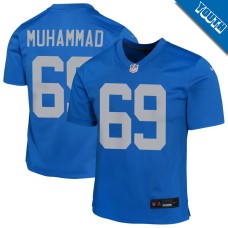 Youth Detroit Lions Blue Alternate #69 Al Quadin Muhammad Game Jersey