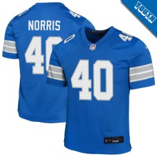 Youth Detroit Lions Blue #40 Morice Norris Game Jersey Youth Detroit Lions Blue #40 Morice Norris Game Jersey