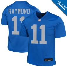 Youth Detroit Lions Blue Alternate #11 Kalif Raymond Game Jersey Youth Detroit Lions Blue Alternate #11 Kalif Raymond Game Jersey