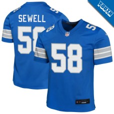 Youth Detroit Lions Blue #58 Penei Sewell Game Jersey Youth Detroit Lions Blue #58 Penei Sewell Game Jersey