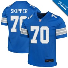 Youth Detroit Lions Blue #70 Dan Skipper Game Jersey Youth Detroit Lions Blue #70 Dan Skipper Game Jersey