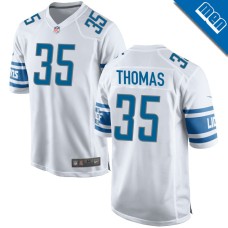 Men's Detroit Lions White #35 Isaiah Thomas Game Jersey Men's Detroit Lions White #35 Isaiah Thomas Game Jersey