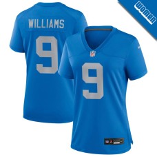 Women's Detroit Lions Blue Alternate #9 Jameson Williams Game Jersey Women's Detroit Lions Blue Alternate #9 Jameson Williams Game Jersey