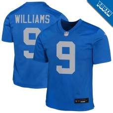 Youth Detroit Lions Blue Alternate #9 Jameson Williams Game Jersey