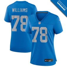 Women's Detroit Lions Blue Alternate #78 Jonah Williams Game Jersey Women's Detroit Lions Blue Alternate #78 Jonah Williams Game Jersey